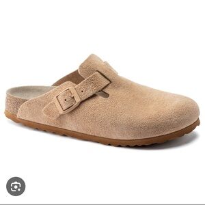 Birkenstock Boston clogs suede leather in “clay” size 36